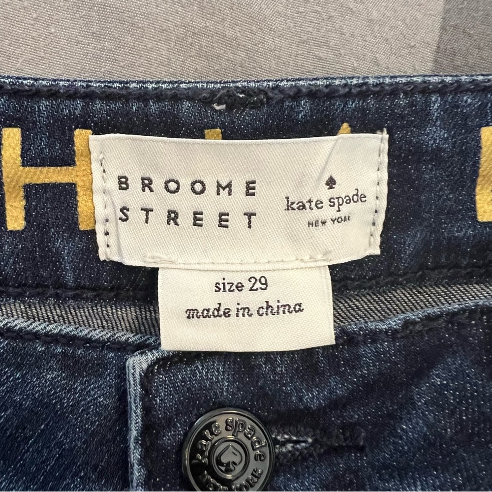 Kate Spade Brooke Street High Rise Ankle Jeans Dark Wash Size 29 - Picture 7 of 12